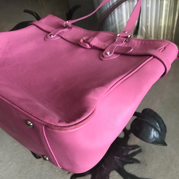 SOLD - Jack Georges Bright Pink Shoulder Bag - GUC - Picture 10 of 16